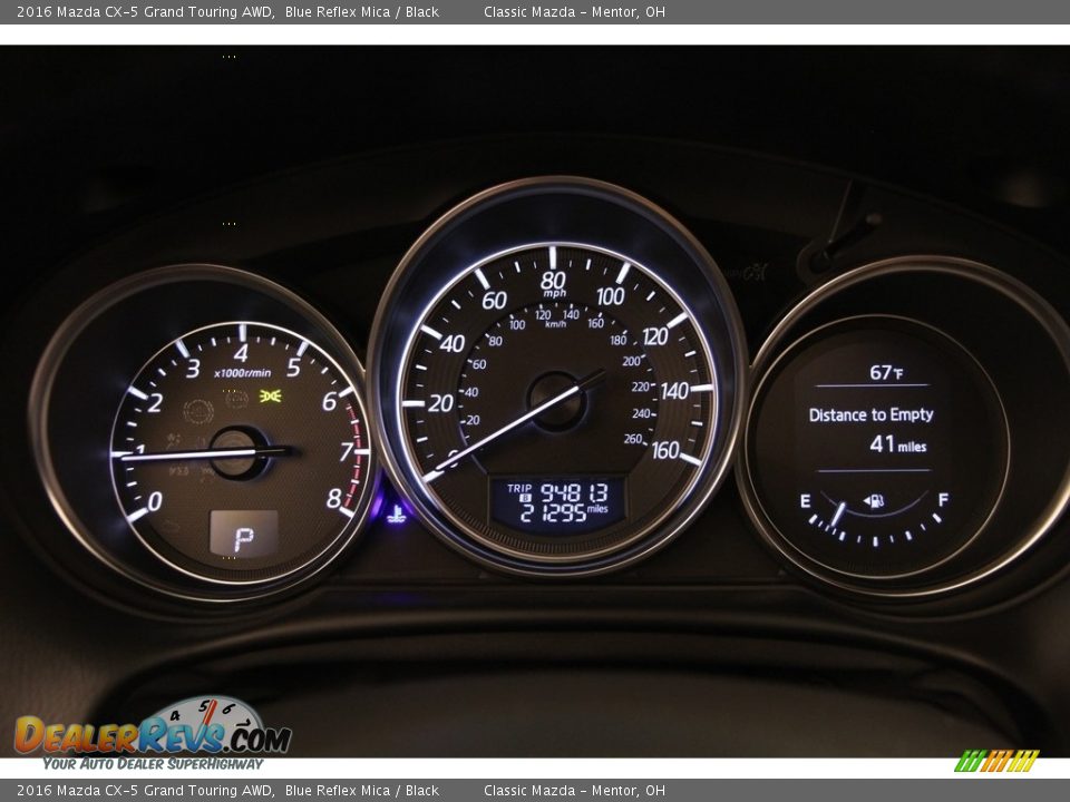 2016 Mazda CX-5 Grand Touring AWD Blue Reflex Mica / Black Photo #7