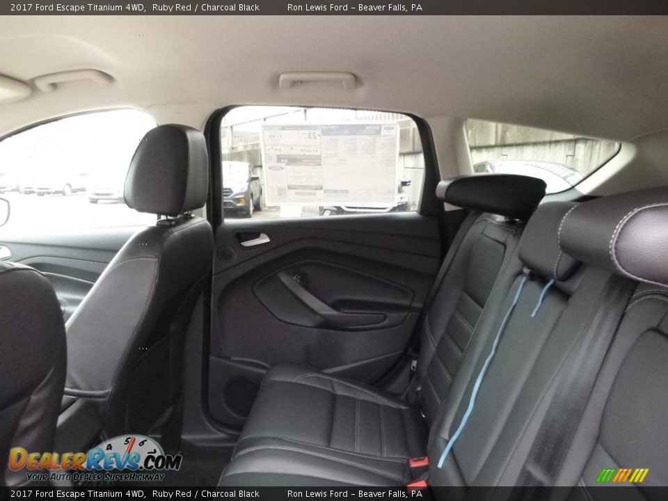 2017 Ford Escape Titanium 4WD Ruby Red / Charcoal Black Photo #11