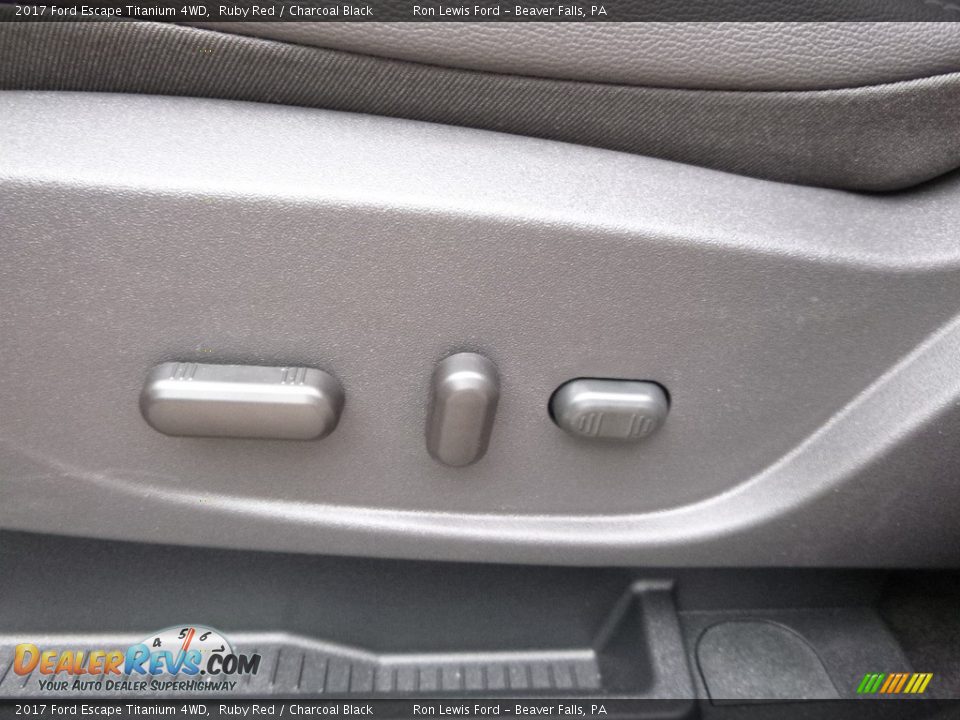 2017 Ford Escape Titanium 4WD Ruby Red / Charcoal Black Photo #14