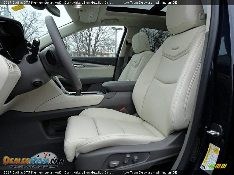 Front Seat of 2017 Cadillac XT5 Premium Luxury AWD Photo #10