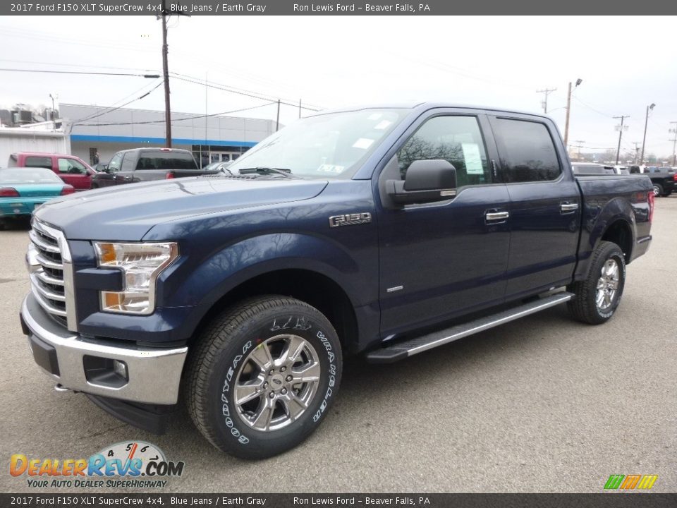 2017 Ford F150 XLT SuperCrew 4x4 Blue Jeans / Earth Gray Photo #6
