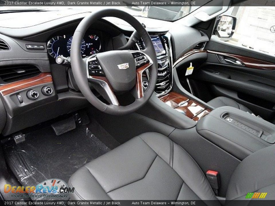 Jet Black Interior - 2017 Cadillac Escalade Luxury 4WD Photo #18