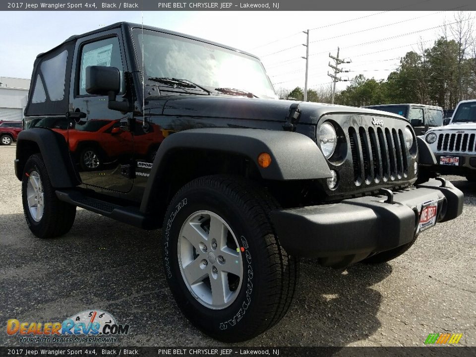 2017 Jeep Wrangler Sport 4x4 Black / Black Photo #1