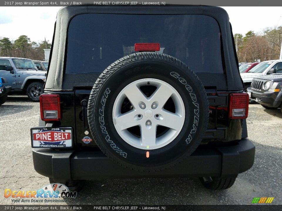 2017 Jeep Wrangler Sport 4x4 Black / Black Photo #5