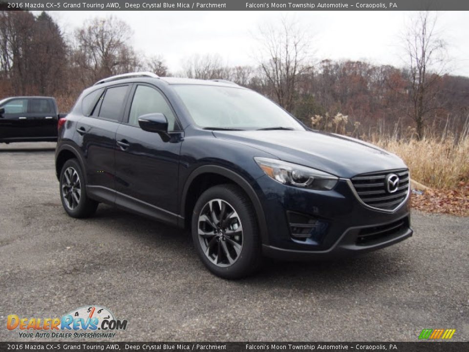 2016 Mazda CX-5 Grand Touring AWD Deep Crystal Blue Mica / Parchment Photo #1