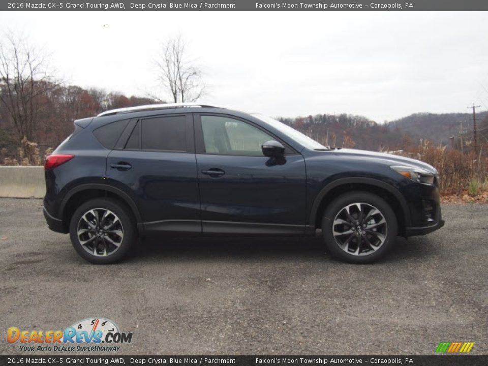 2016 Mazda CX-5 Grand Touring AWD Deep Crystal Blue Mica / Parchment Photo #2