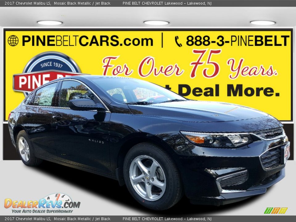 2017 Chevrolet Malibu LS Mosaic Black Metallic / Jet Black Photo #1