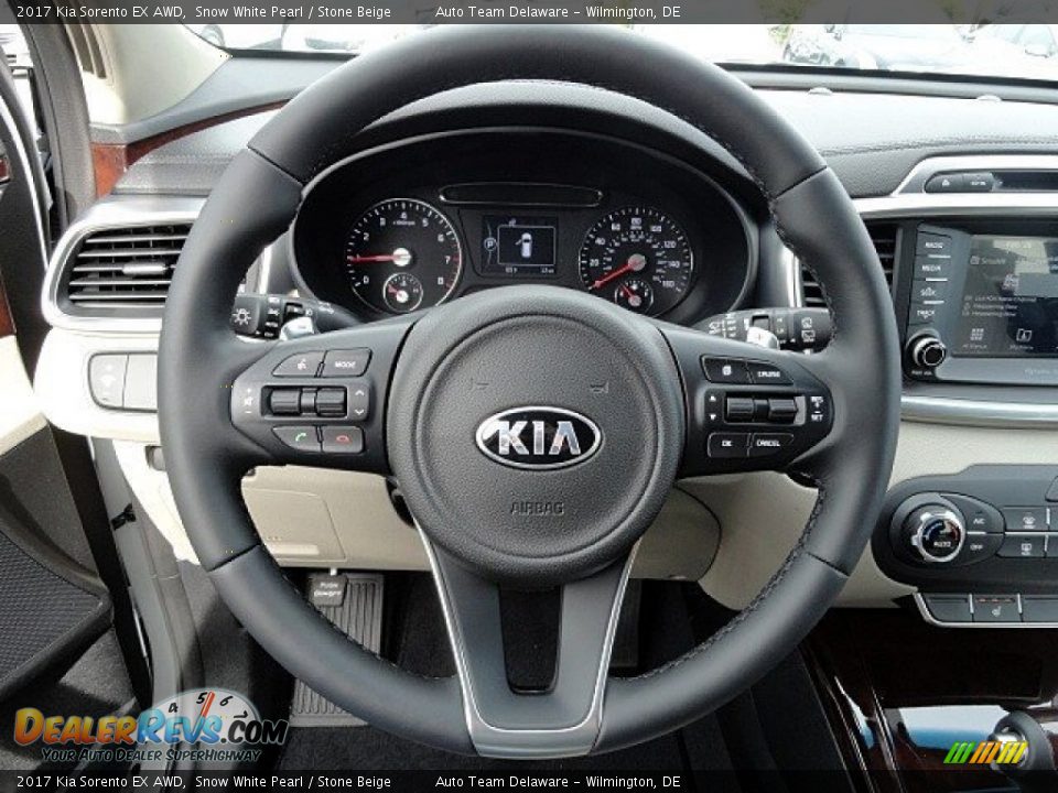 2017 Kia Sorento EX AWD Steering Wheel Photo #22