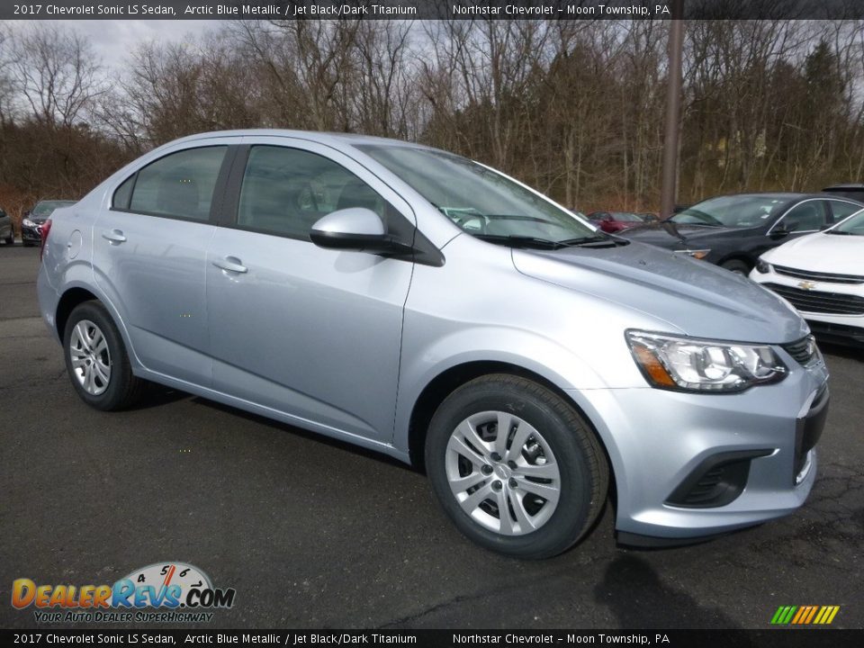 Front 3/4 View of 2017 Chevrolet Sonic LS Sedan Photo #3