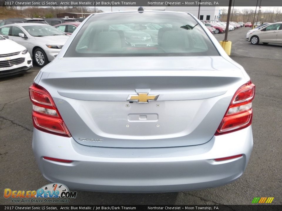 2017 Chevrolet Sonic LS Sedan Arctic Blue Metallic / Jet Black/Dark Titanium Photo #6