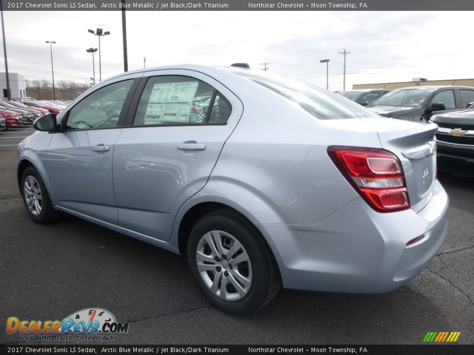 2017 Chevrolet Sonic LS Sedan Arctic Blue Metallic / Jet Black/Dark Titanium Photo #7