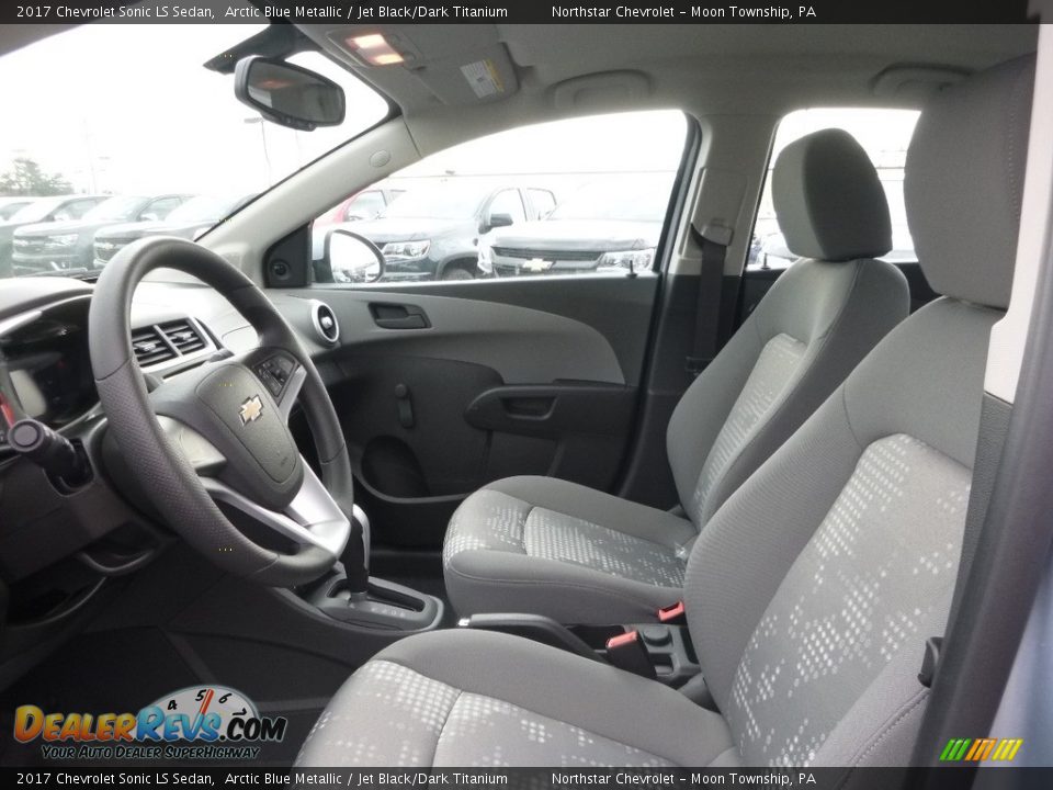 2017 Chevrolet Sonic LS Sedan Arctic Blue Metallic / Jet Black/Dark Titanium Photo #10