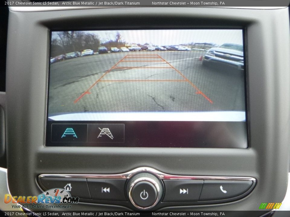 2017 Chevrolet Sonic LS Sedan Arctic Blue Metallic / Jet Black/Dark Titanium Photo #16