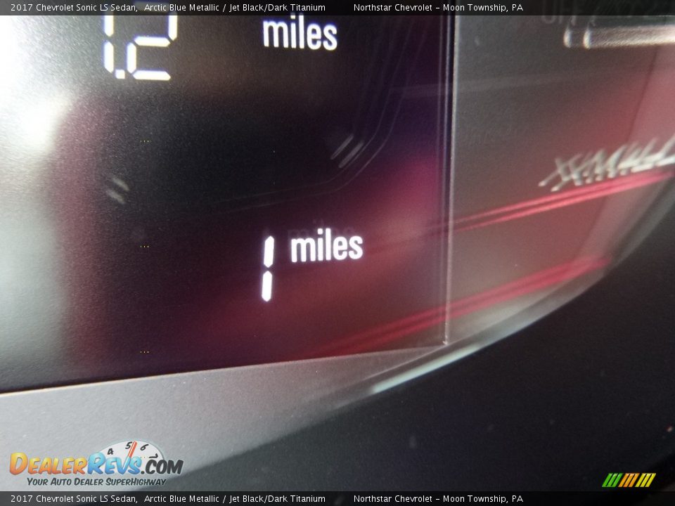 2017 Chevrolet Sonic LS Sedan Arctic Blue Metallic / Jet Black/Dark Titanium Photo #20