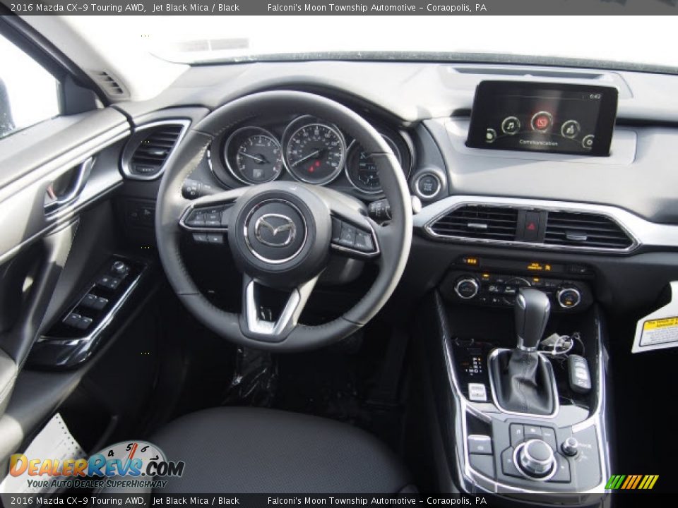 2016 Mazda CX-9 Touring AWD Jet Black Mica / Black Photo #6