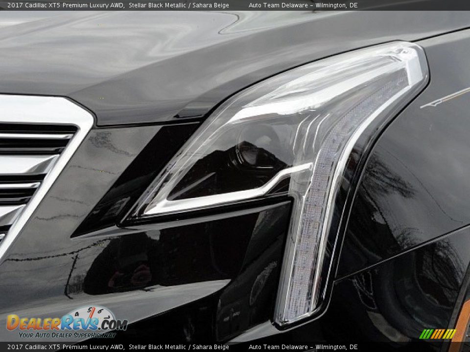 2017 Cadillac XT5 Premium Luxury AWD Stellar Black Metallic / Sahara Beige Photo #9