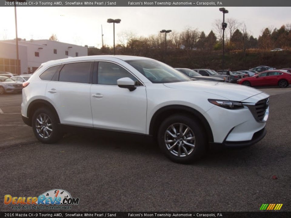 2016 Mazda CX-9 Touring AWD Snowflake White Pearl / Sand Photo #1