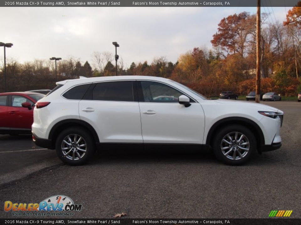2016 Mazda CX-9 Touring AWD Snowflake White Pearl / Sand Photo #2