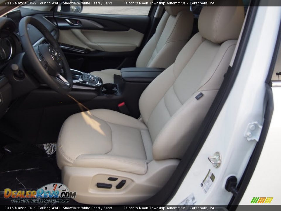 2016 Mazda CX-9 Touring AWD Snowflake White Pearl / Sand Photo #4