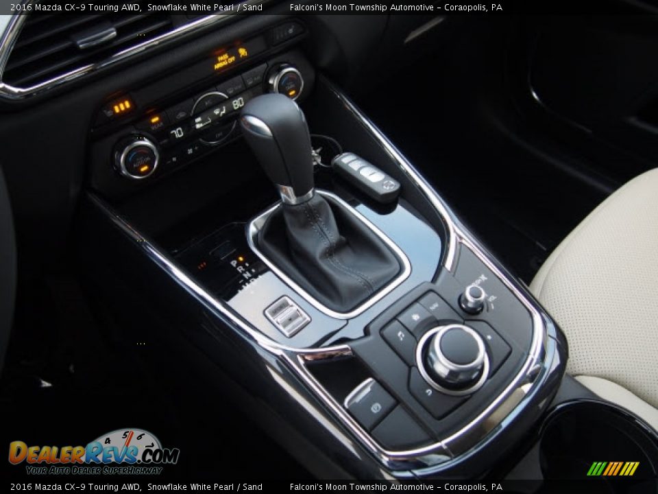 2016 Mazda CX-9 Touring AWD Snowflake White Pearl / Sand Photo #7
