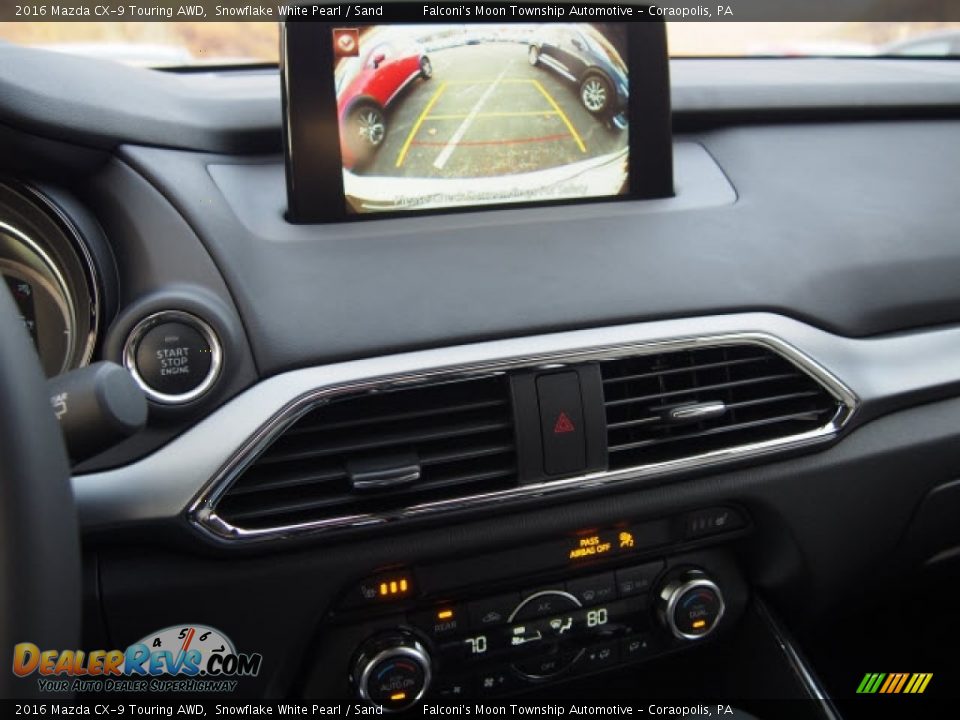 2016 Mazda CX-9 Touring AWD Snowflake White Pearl / Sand Photo #8