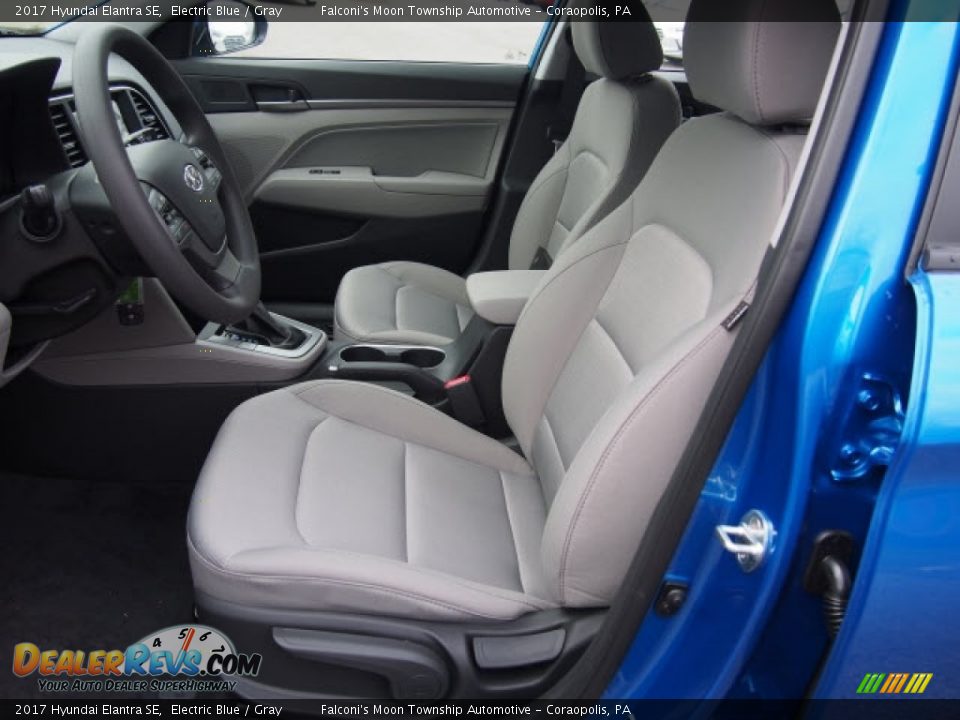 2017 Hyundai Elantra SE Electric Blue / Gray Photo #4