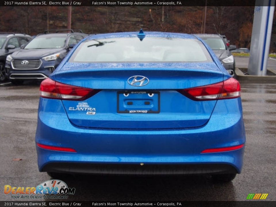 2017 Hyundai Elantra SE Electric Blue / Gray Photo #3