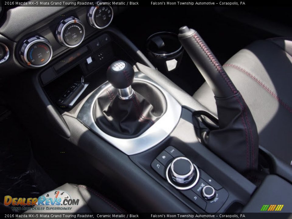 2016 Mazda MX-5 Miata Grand Touring Roadster Ceramic Metallic / Black Photo #6