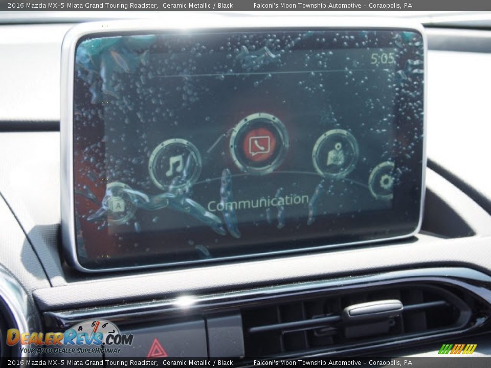 2016 Mazda MX-5 Miata Grand Touring Roadster Ceramic Metallic / Black Photo #8