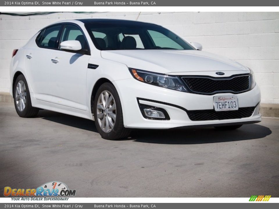 2014 Kia Optima EX Snow White Pearl / Gray Photo #1