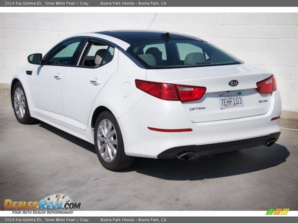 2014 Kia Optima EX Snow White Pearl / Gray Photo #2