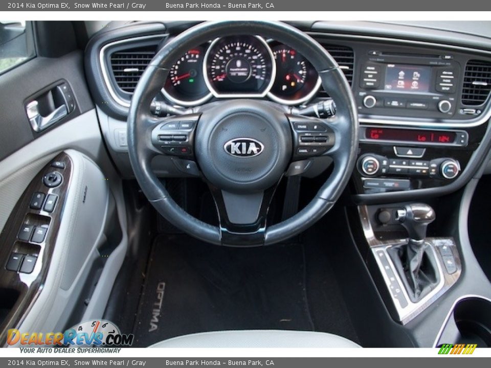 2014 Kia Optima EX Snow White Pearl / Gray Photo #5