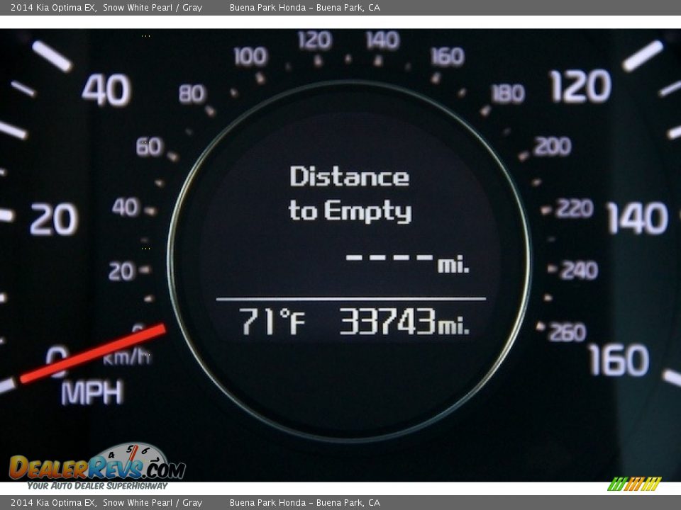 2014 Kia Optima EX Snow White Pearl / Gray Photo #6
