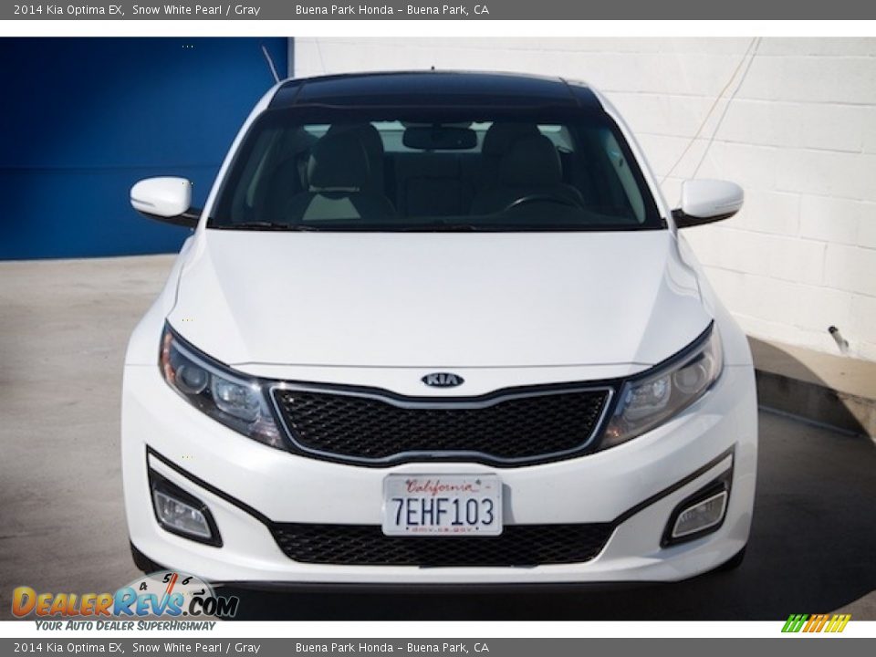 2014 Kia Optima EX Snow White Pearl / Gray Photo #7