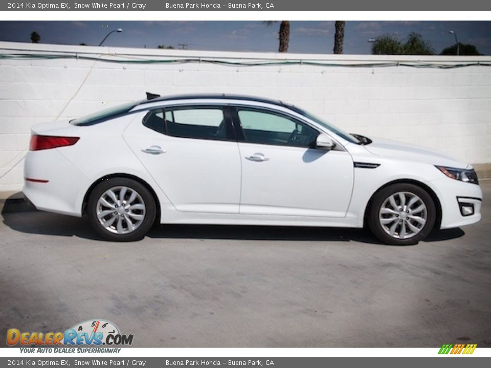 2014 Kia Optima EX Snow White Pearl / Gray Photo #8