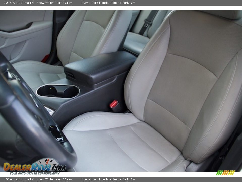 2014 Kia Optima EX Snow White Pearl / Gray Photo #12