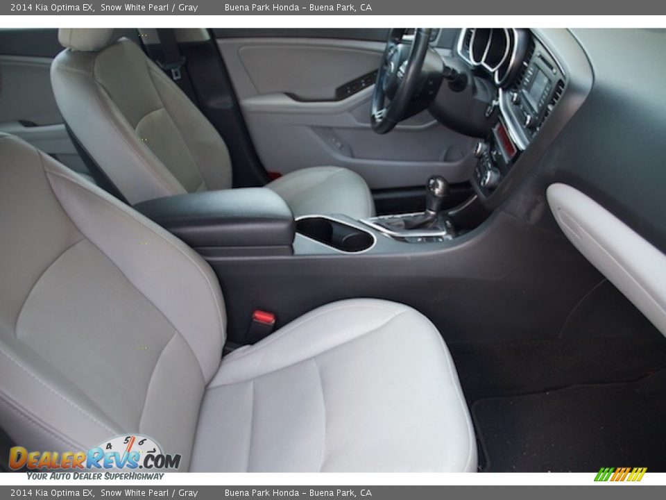 2014 Kia Optima EX Snow White Pearl / Gray Photo #17