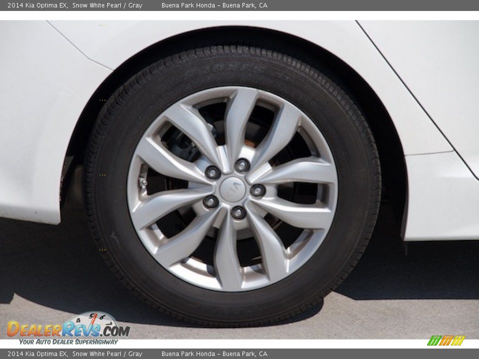 2014 Kia Optima EX Snow White Pearl / Gray Photo #27