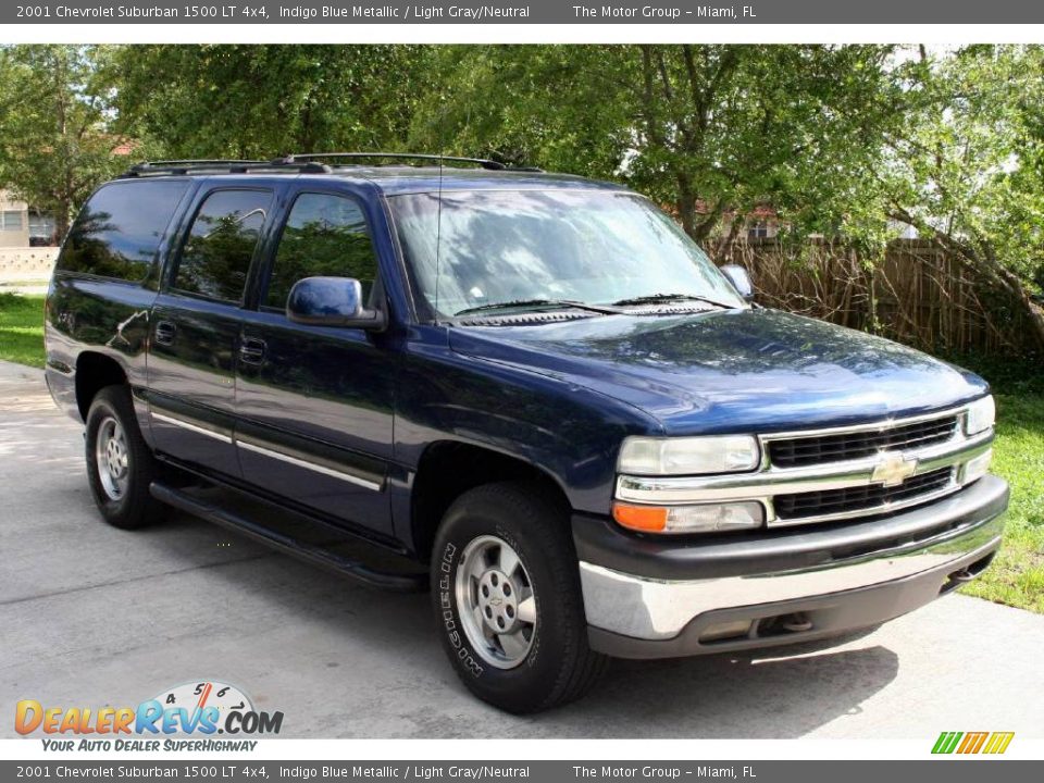 2001 Chevrolet Suburban 1500 LT 4x4 Indigo Blue Metallic / Light Gray/Neutral Photo #9