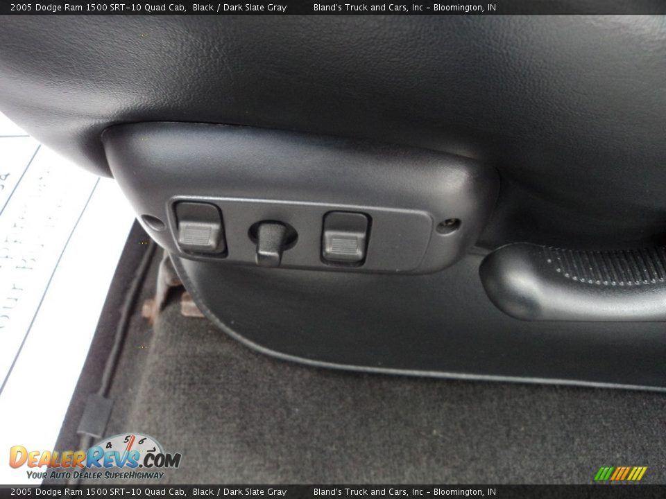2005 Dodge Ram 1500 SRT-10 Quad Cab Black / Dark Slate Gray Photo #15