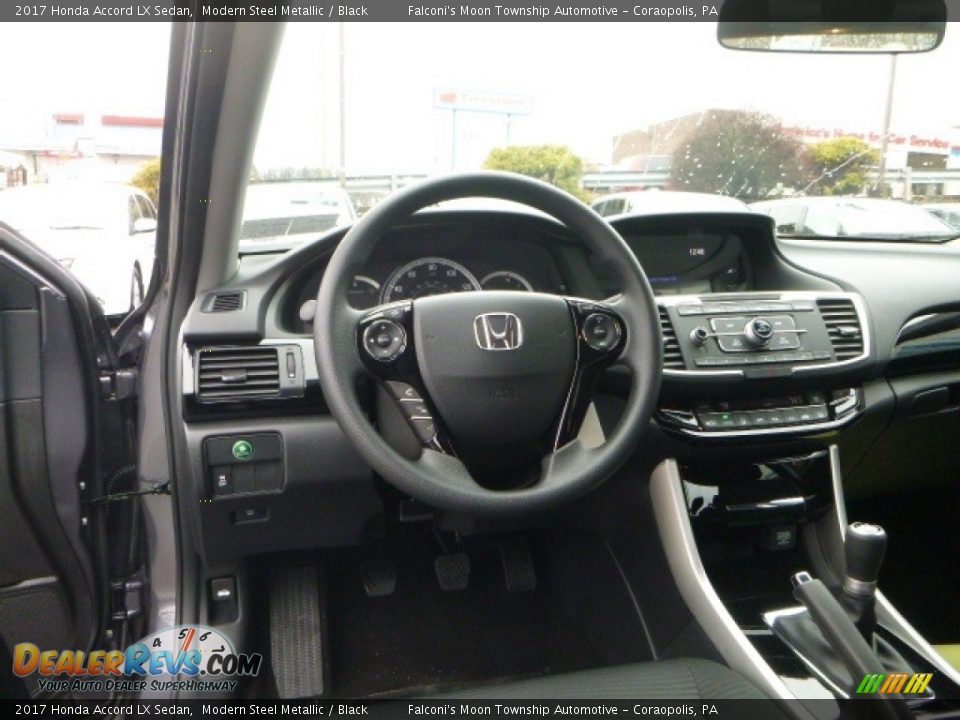 2017 Honda Accord LX Sedan Modern Steel Metallic / Black Photo #10