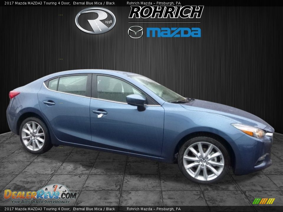 2017 Mazda MAZDA3 Touring 4 Door Eternal Blue Mica / Black Photo #1