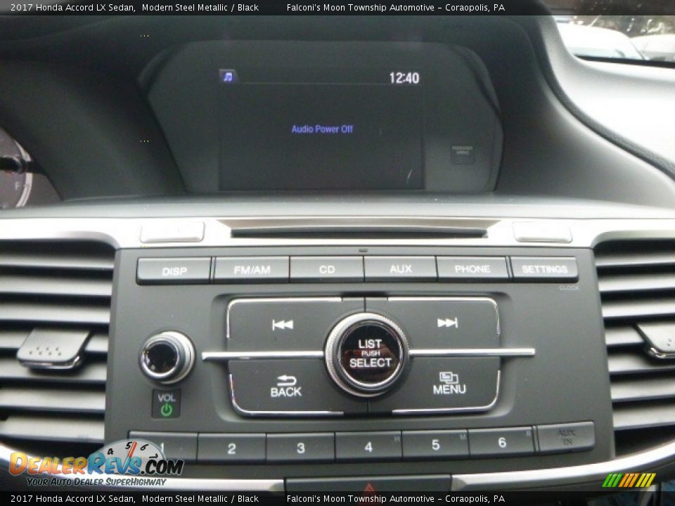 2017 Honda Accord LX Sedan Modern Steel Metallic / Black Photo #13