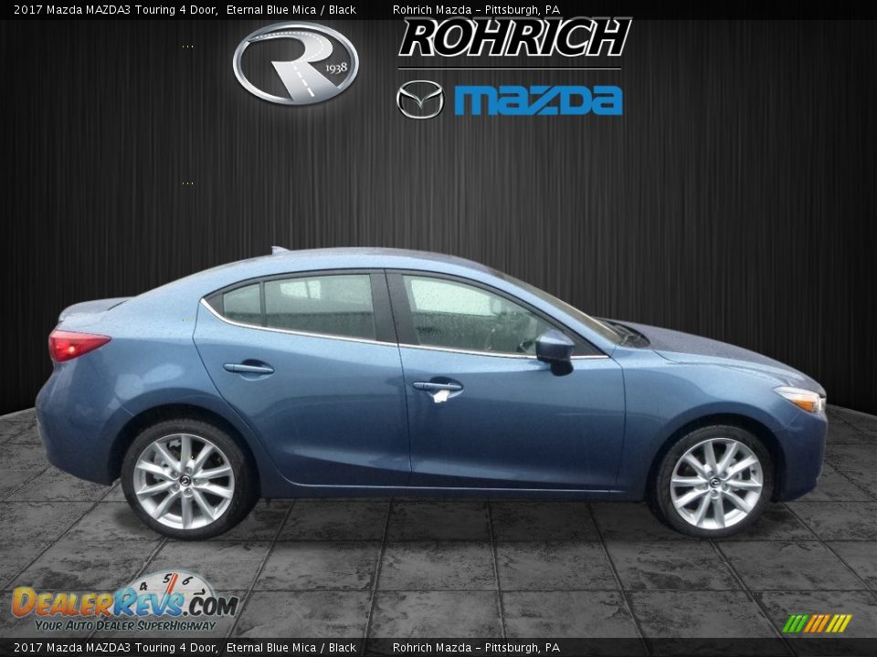 2017 Mazda MAZDA3 Touring 4 Door Eternal Blue Mica / Black Photo #2
