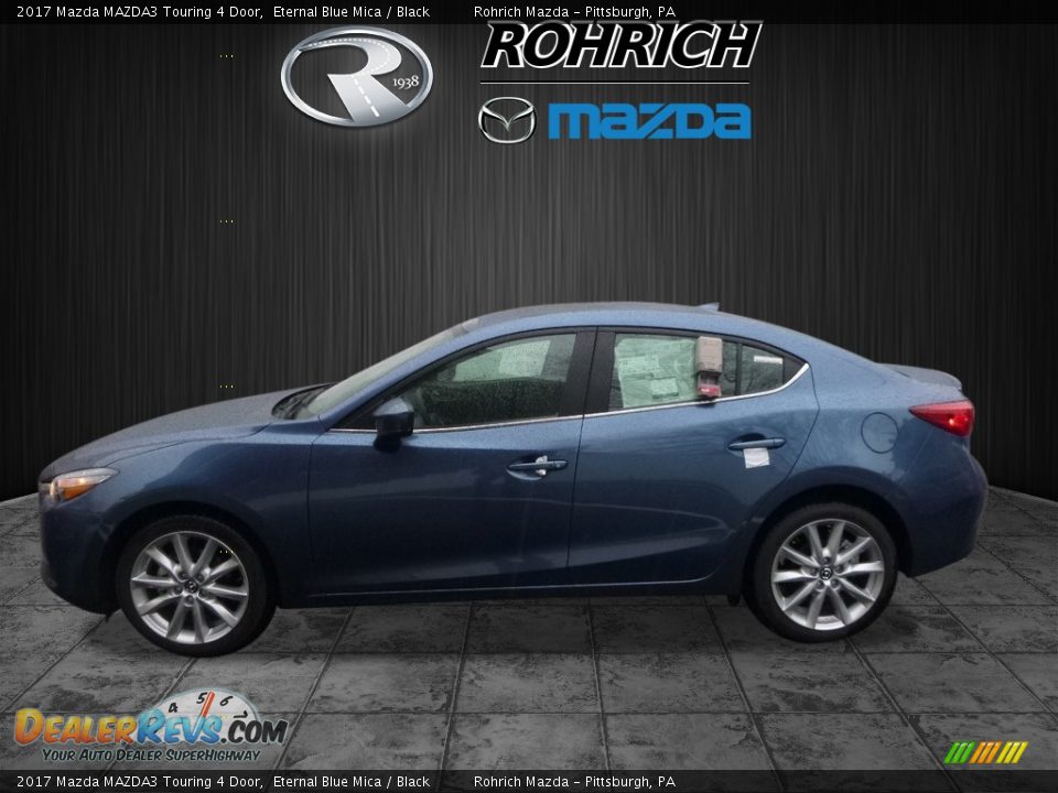 2017 Mazda MAZDA3 Touring 4 Door Eternal Blue Mica / Black Photo #3