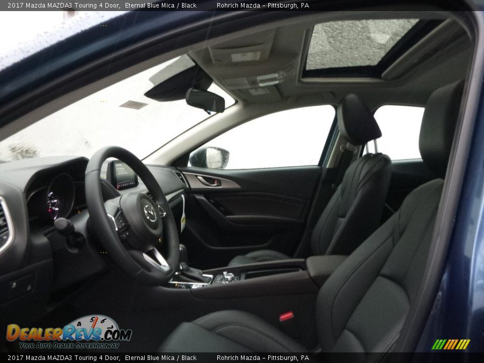 2017 Mazda MAZDA3 Touring 4 Door Eternal Blue Mica / Black Photo #6