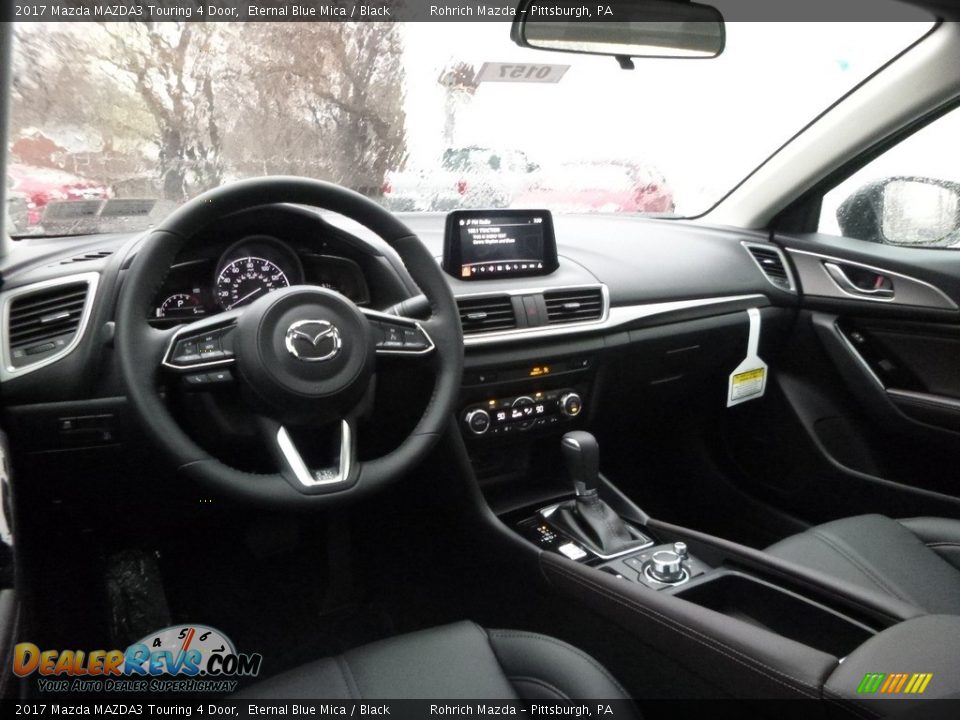 2017 Mazda MAZDA3 Touring 4 Door Eternal Blue Mica / Black Photo #7