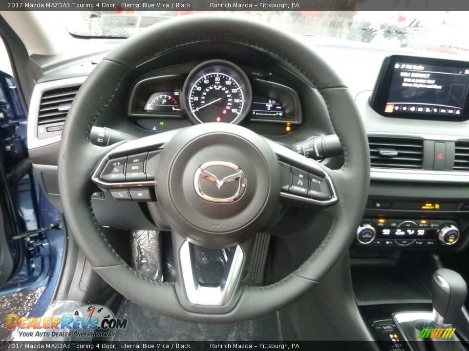 2017 Mazda MAZDA3 Touring 4 Door Eternal Blue Mica / Black Photo #14