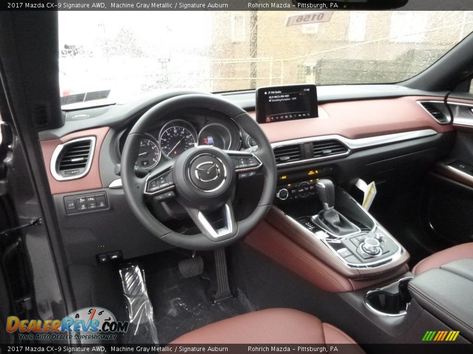 Signature Auburn Interior - 2017 Mazda CX-9 Signature AWD Photo #9