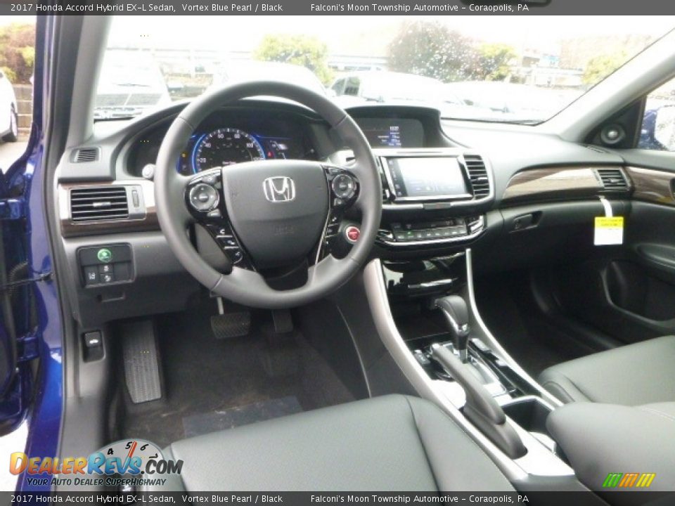 Black Interior - 2017 Honda Accord Hybrid EX-L Sedan Photo #10